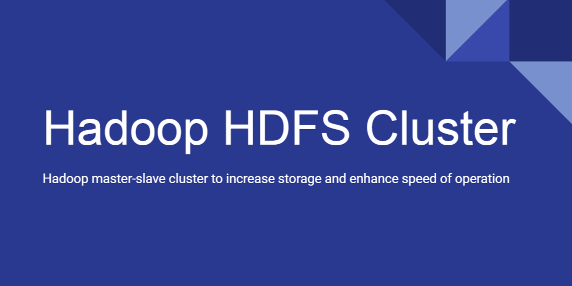 Hadoop hdfs Cluster